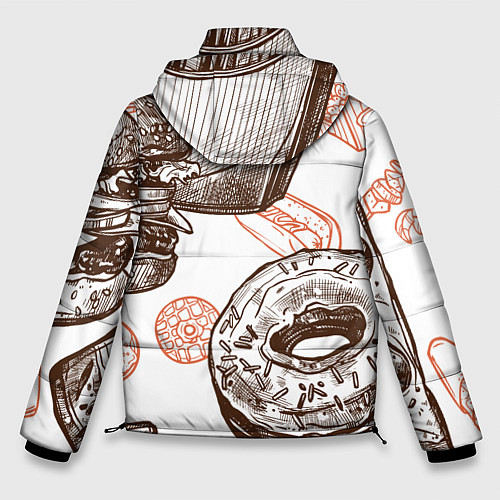 Мужская зимняя куртка Вкусности / 3D-Светло-серый – фото 2