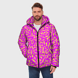 Куртка зимняя мужская Абстрактные узоры, цвет: 3D-светло-серый — фото 2