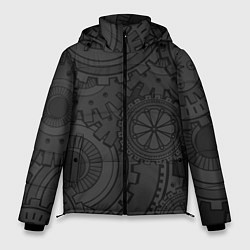Куртка зимняя мужская GEARS STEAMPUNK, цвет: 3D-черный