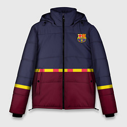 Мужская зимняя куртка FC Barcelona Flag and team Logo 202122