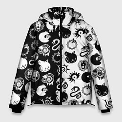 Куртка зимняя мужская ЭМБЛЕМЫ МАГИЧЕСКАЯ БИТВА JK, цвет: 3D-черный