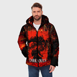 Куртка зимняя мужская DARK SOULS GAME STORY, цвет: 3D-светло-серый — фото 2