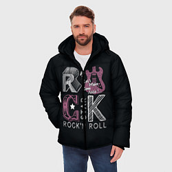 Куртка зимняя мужская Rock star, цвет: 3D-красный — фото 2