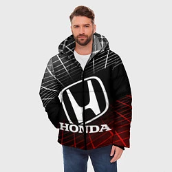 Куртка зимняя мужская HONDA ХОНДА СЕТКА, цвет: 3D-красный — фото 2