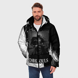 Куртка зимняя мужская DARKSOULS ТЁМНЫЙ РЫЦАРЬ, цвет: 3D-черный — фото 2