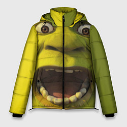 Куртка зимняя мужская Shrek is Yelling, цвет: 3D-черный