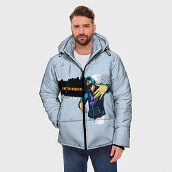 Куртка зимняя мужская Опасный гетто, цвет: 3D-черный — фото 2