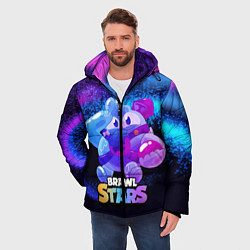 Куртка зимняя мужская Сквик Squeak Brawl Stars, цвет: 3D-светло-серый — фото 2