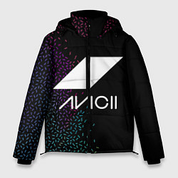 Куртка зимняя мужская AVICII RAIBOW STYLE, цвет: 3D-черный