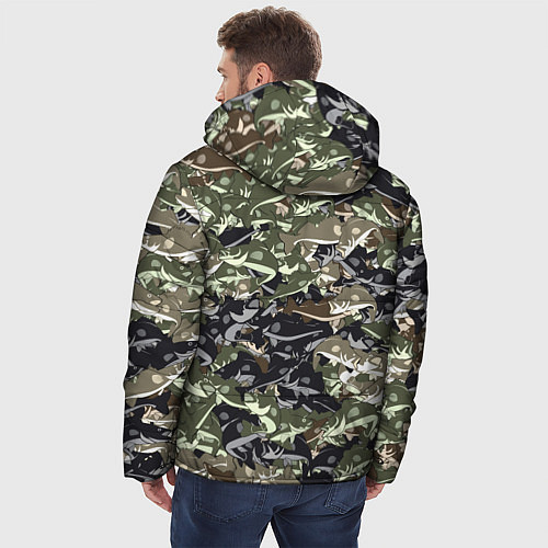 Мужская зимняя куртка Камуфляж для рыбака / 3D-Красный – фото 4