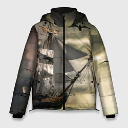 Куртка зимняя мужская Парусник, цвет: 3D-черный