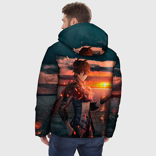 Мужская зимняя куртка Tartaglia art / 3D-Красный – фото 4