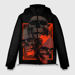 Куртка зимняя мужская Skulls Черепа, цвет: 3D-черный