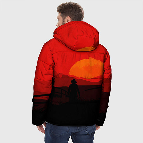 Мужская зимняя куртка RDR2 / 3D-Красный – фото 4