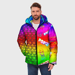 Куртка зимняя мужская POP it!, цвет: 3D-черный — фото 2
