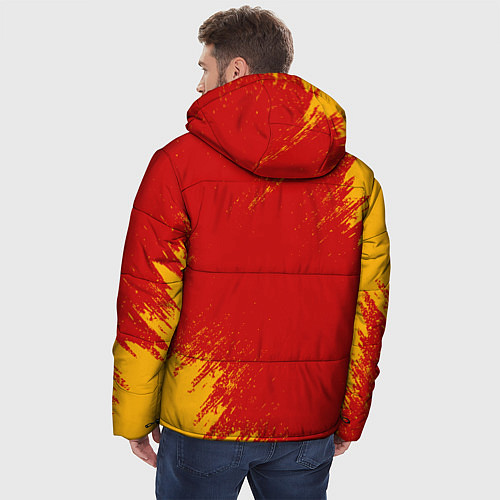 Мужская зимняя куртка БЕРСЕРК маска и лого / 3D-Красный – фото 4