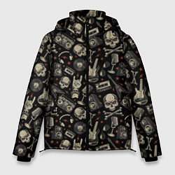 Куртка зимняя мужская Scull pattern rock, цвет: 3D-красный