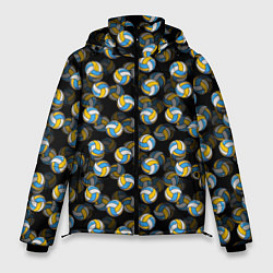 Куртка зимняя мужская Волейбол, цвет: 3D-черный