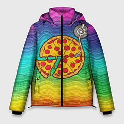 Куртка зимняя мужская D j Пицца, цвет: 3D-черный