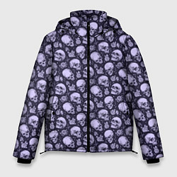 Куртка зимняя мужская Черепа, цвет: 3D-светло-серый