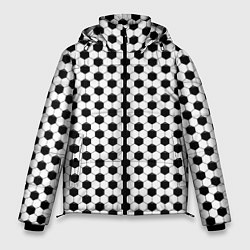 Куртка зимняя мужская Текстура мяча, цвет: 3D-светло-серый