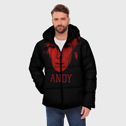 Куртка зимняя мужская Энди Уорхол, цвет: 3D-черный — фото 2