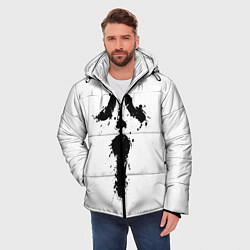 Куртка зимняя мужская Крик - Ghost Face, цвет: 3D-черный — фото 2