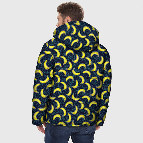 Мужская зимняя куртка Бананы / 3D-Красный – фото 4