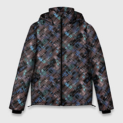 Мужская зимняя куртка Коричневый абстрактный узор