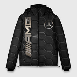 Куртка зимняя мужская MERCEDES LOGO BRONZE, цвет: 3D-черный