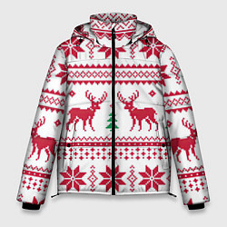 Куртка зимняя мужская Зимняя ночь, цвет: 3D-светло-серый