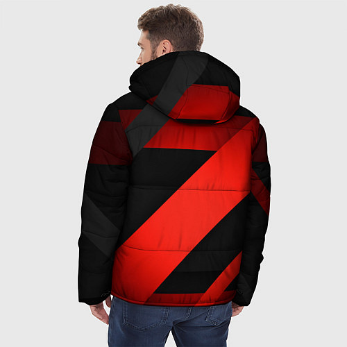 Мужская зимняя куртка TOYOTA LINES / 3D-Красный – фото 4