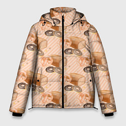 Куртка зимняя мужская Хлебобулочные изделия, цвет: 3D-черный