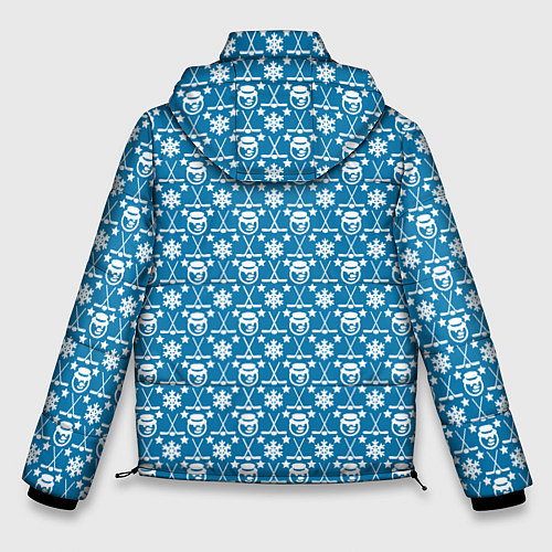 Мужская зимняя куртка Снеговик Хоккей / 3D-Светло-серый – фото 2