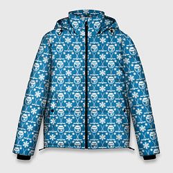Куртка зимняя мужская Снеговик Хоккей, цвет: 3D-светло-серый