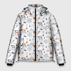 Куртка зимняя мужская Patern Halloween 7, цвет: 3D-черный