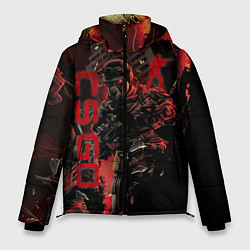 Куртка зимняя мужская CS GO SPECIAL OPERATION RED ALERT SKIN КС ГО КРАСН, цвет: 3D-черный