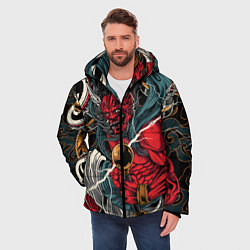 Куртка зимняя мужская БОГ ГРОМА РАЙДЗИН, цвет: 3D-красный — фото 2