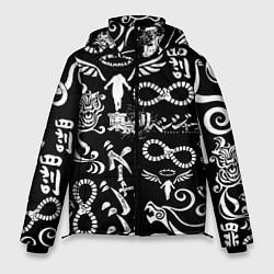 Куртка зимняя мужская ТОКИЙСКИЕ МСТИТЕЛИ ЛОГОБОМБИНГ TOKYO REVENGERS LOG, цвет: 3D-светло-серый