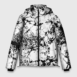 Куртка зимняя мужская Эффект линогравюры, цвет: 3D-светло-серый
