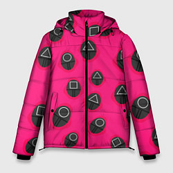 Куртка зимняя мужская Игра в кальмара TКК, цвет: 3D-черный