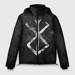 Куртка зимняя мужская BERSERK LOGO GRUNGE, цвет: 3D-черный