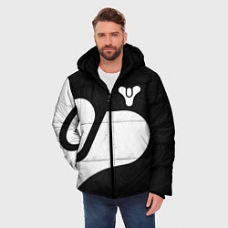 Куртка зимняя мужская DESTINY 2 LOGO WHITE, цвет: 3D-черный — фото 2