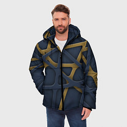 Куртка зимняя мужская 3Д абстракция KVIks, цвет: 3D-черный — фото 2