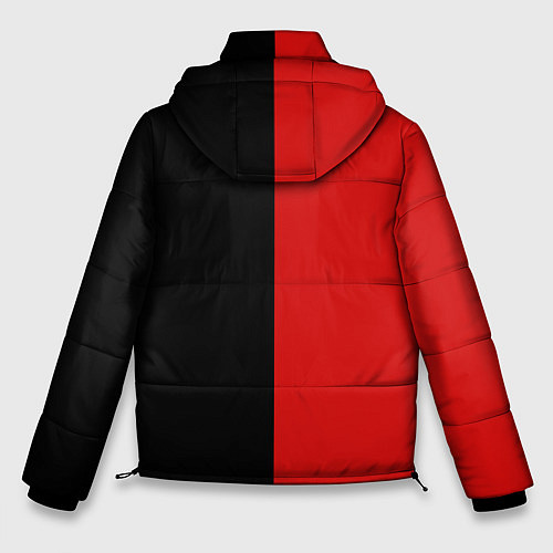 Мужская зимняя куртка DUCATI BLACK RED BACKGROUND / 3D-Светло-серый – фото 2