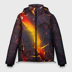 Куртка зимняя мужская ТРЕХМЕРНЫЕ ИСКРЫ 3D ПЛИТЫ 3D ИСКРЫ, цвет: 3D-черный