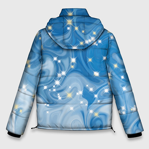 Мужская зимняя куртка Голубая метелица / 3D-Черный – фото 2