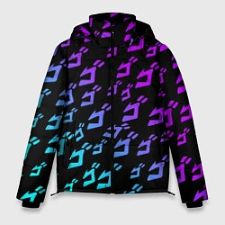 Мужская зимняя куртка JOJOS BIZARRE ADVENTURE NEON PATTERN НЕОН УЗОР