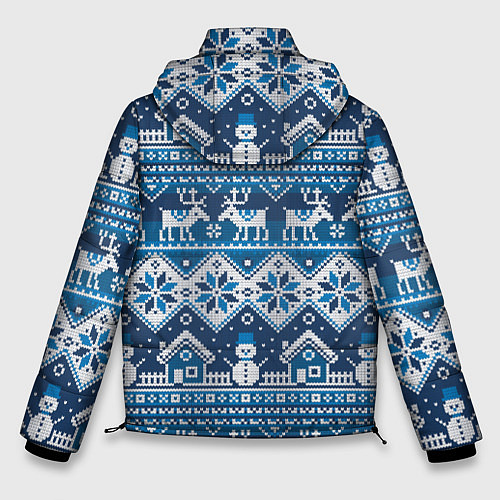 Мужская зимняя куртка Christmas Pattern / 3D-Светло-серый – фото 2