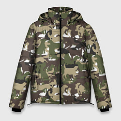 Куртка зимняя мужская Камуфляж из Собак Camouflage, цвет: 3D-черный